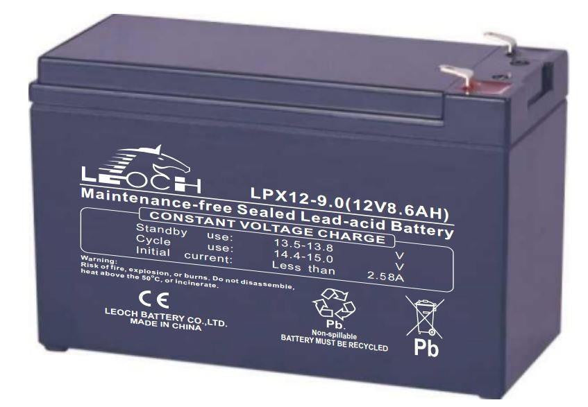 12v 9Ah Sealed lead acid AGM battery